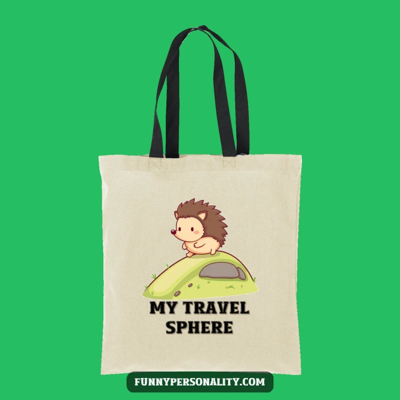 Funny Hedgehog Rolling Tote Bag: Happy Style, Practical Funny Gift